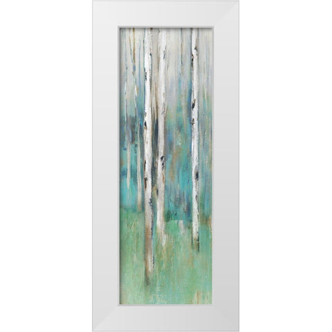 Foothills III  White Modern Wood Framed Art Print by Isabelle Z
