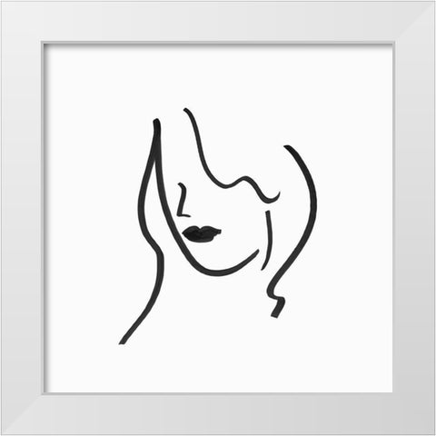 Muser II White Modern Wood Framed Art Print by Isabelle Z