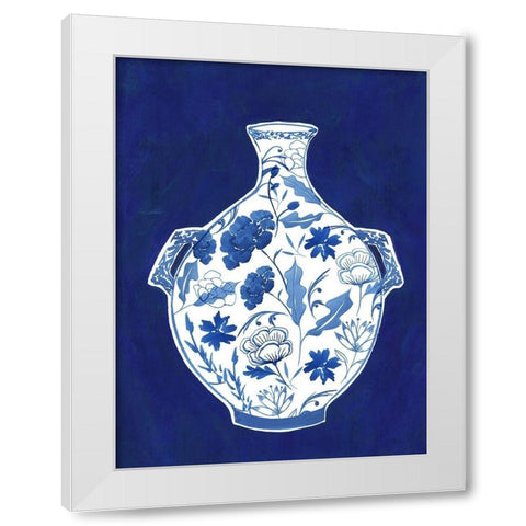 Indgio Porcelain Vase I  White Modern Wood Framed Art Print by Isabelle Z