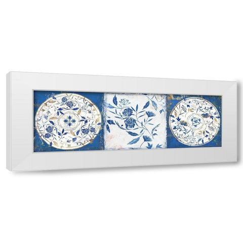 Indgio Ceramics II  White Modern Wood Framed Art Print by Isabelle Z