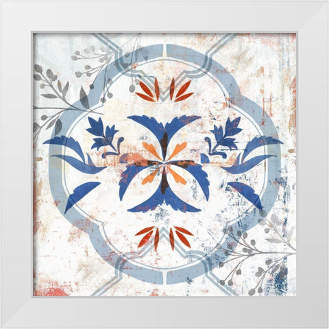 Echos II  White Modern Wood Framed Art Print by Isabelle Z
