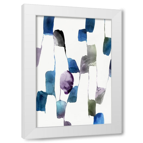 Scattered I  White Modern Wood Framed Art Print by Isabelle Z