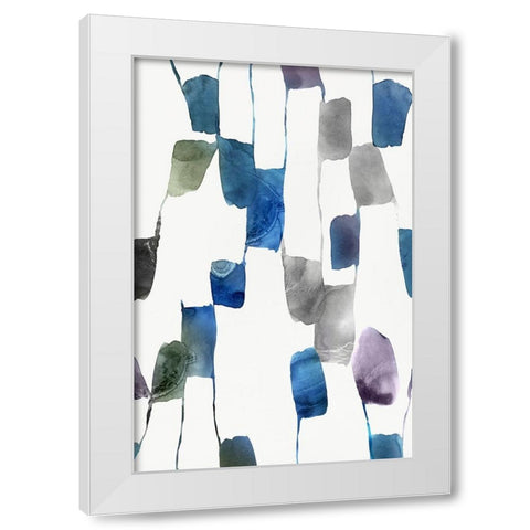 Scattered II  White Modern Wood Framed Art Print by Isabelle Z