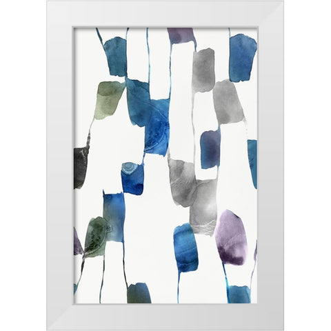 Scattered II  White Modern Wood Framed Art Print by Isabelle Z