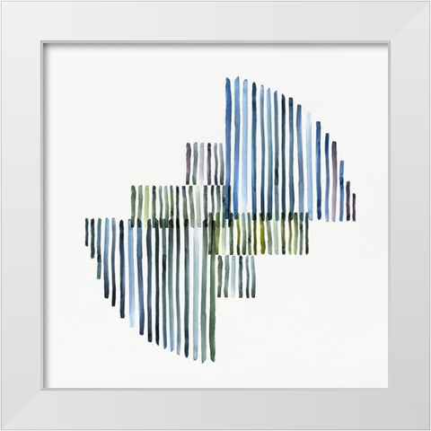 Interlude I  White Modern Wood Framed Art Print by Isabelle Z