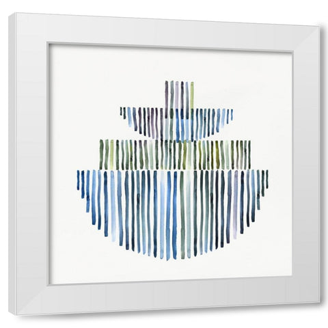 Interlude II  White Modern Wood Framed Art Print by Isabelle Z