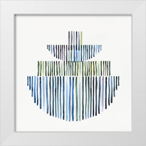 Interlude II  White Modern Wood Framed Art Print by Isabelle Z