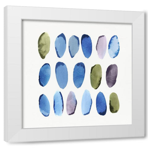In Queue I  White Modern Wood Framed Art Print by Isabelle Z