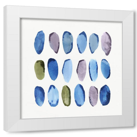In Queue II  White Modern Wood Framed Art Print by Isabelle Z