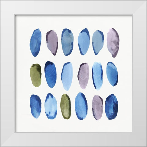 In Queue II  White Modern Wood Framed Art Print by Isabelle Z