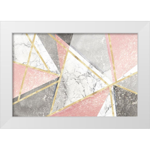 Goldie I  White Modern Wood Framed Art Print by Isabelle Z