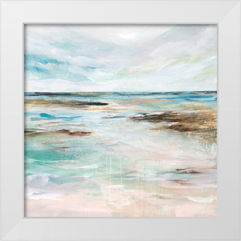 Midnight Clear I  White Modern Wood Framed Art Print by Isabelle Z