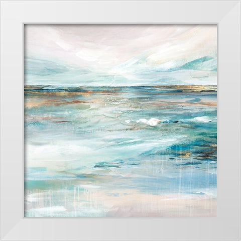 Midnight Clear II  White Modern Wood Framed Art Print by Isabelle Z