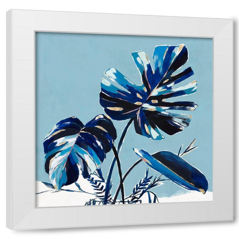 Villa Palms I  White Modern Wood Framed Art Print by Isabelle Z