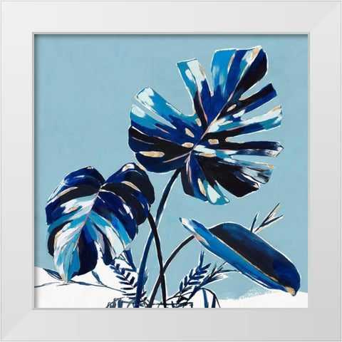Villa Palms I  White Modern Wood Framed Art Print by Isabelle Z