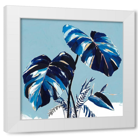 Villa Palms II  White Modern Wood Framed Art Print by Isabelle Z