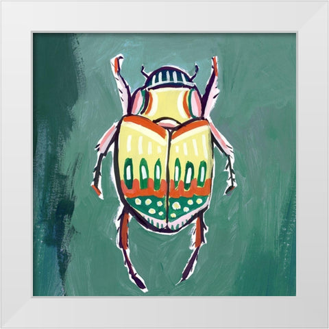 Bugs Life  White Modern Wood Framed Art Print by Isabelle Z