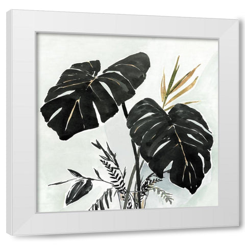 Oasis Palms I  White Modern Wood Framed Art Print by Isabelle Z