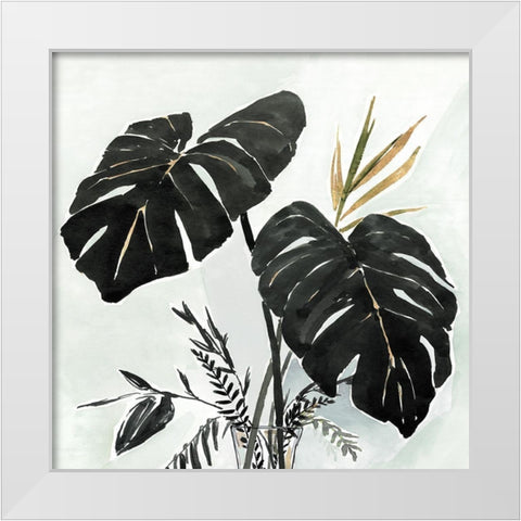 Oasis Palms I  White Modern Wood Framed Art Print by Isabelle Z