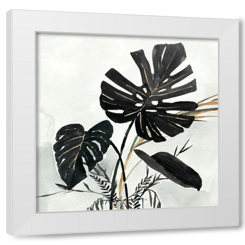 Oasis Palms II  White Modern Wood Framed Art Print by Isabelle Z