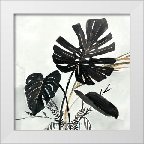 Oasis Palms II  White Modern Wood Framed Art Print by Isabelle Z