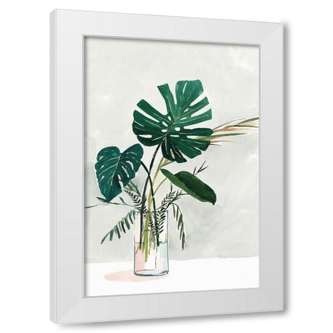 Pressed  White Modern Wood Framed Art Print by Watts, Eva