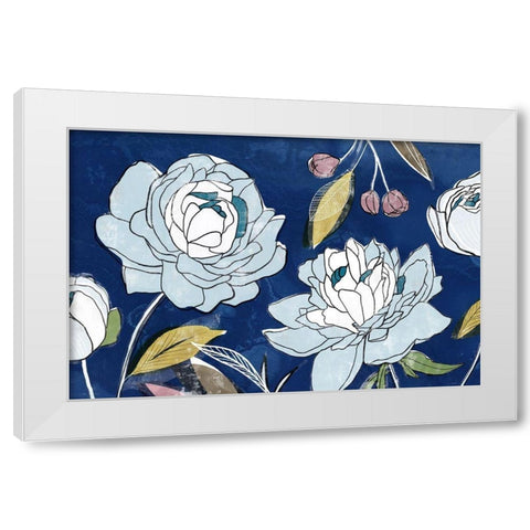 Courtesy I  White Modern Wood Framed Art Print by Isabelle Z