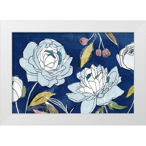 Courtesy I  White Modern Wood Framed Art Print by Isabelle Z