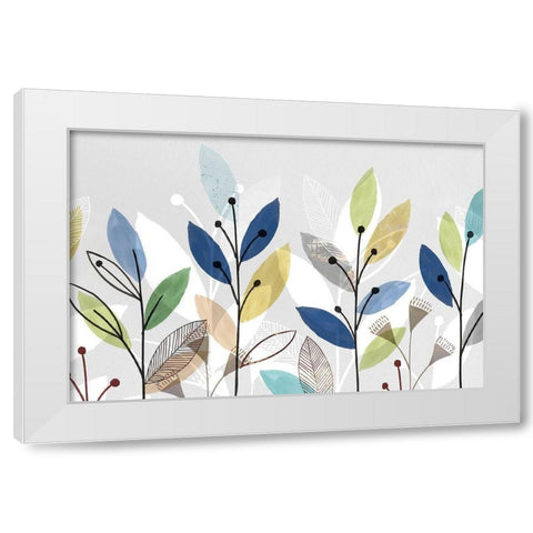 Morning Glory II  White Modern Wood Framed Art Print by Isabelle Z