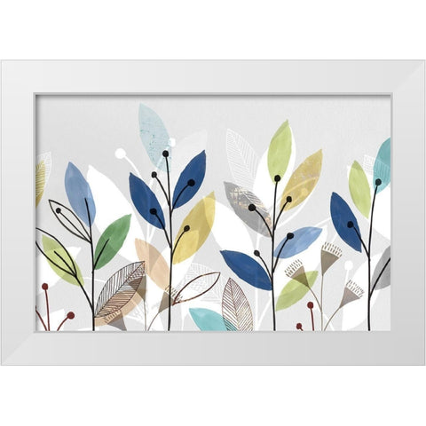 Morning Glory II  White Modern Wood Framed Art Print by Isabelle Z