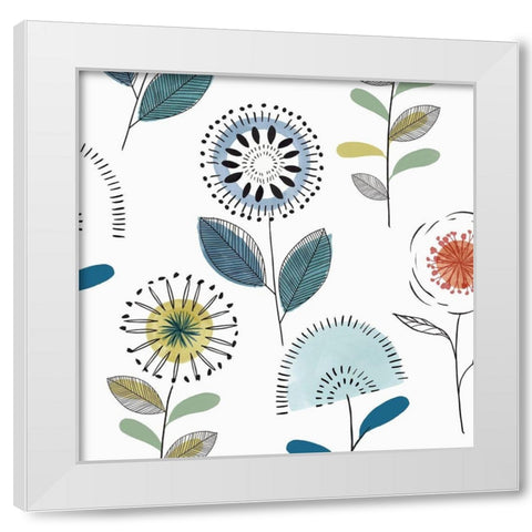 Trailing  White Modern Wood Framed Art Print by Isabelle Z