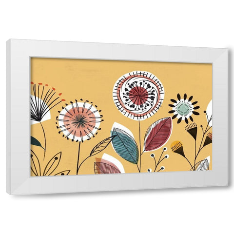 Scandi Sunrise I  White Modern Wood Framed Art Print by Isabelle Z