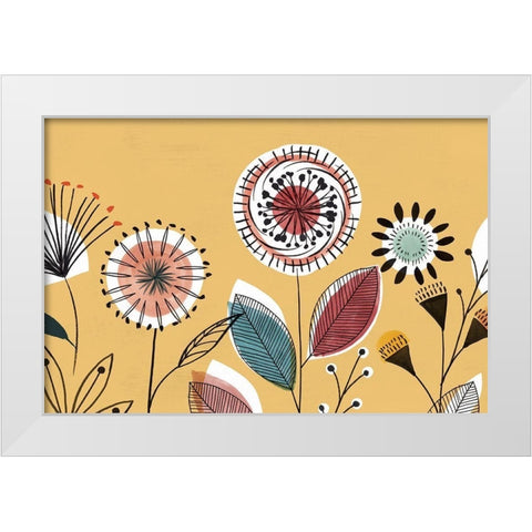Scandi Sunrise I  White Modern Wood Framed Art Print by Isabelle Z