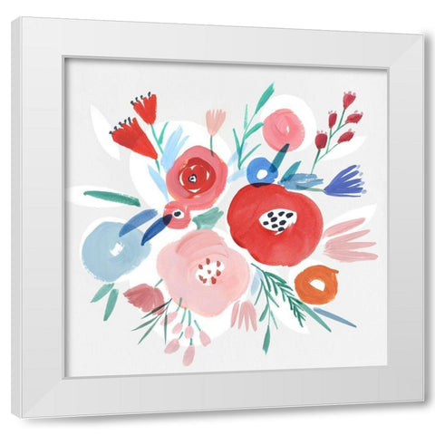 Carrie I  White Modern Wood Framed Art Print by Isabelle Z