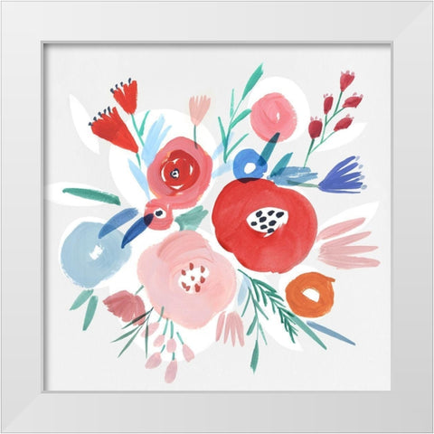 Carrie I  White Modern Wood Framed Art Print by Isabelle Z