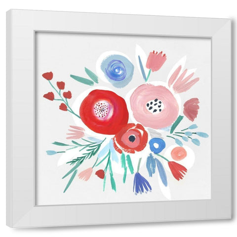 Carrie II  White Modern Wood Framed Art Print by Isabelle Z