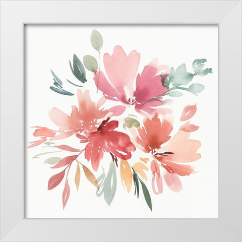 April I  White Modern Wood Framed Art Print by Isabelle Z