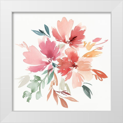 April II  White Modern Wood Framed Art Print by Isabelle Z