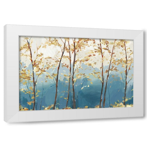 Ascent Trail  White Modern Wood Framed Art Print by Isabelle Z