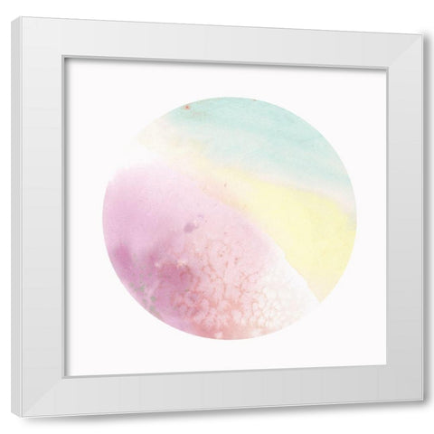 Diffuse  White Modern Wood Framed Art Print by Isabelle Z