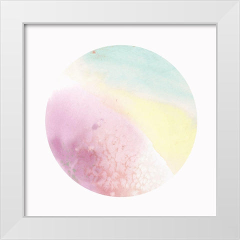 Diffuse  White Modern Wood Framed Art Print by Isabelle Z