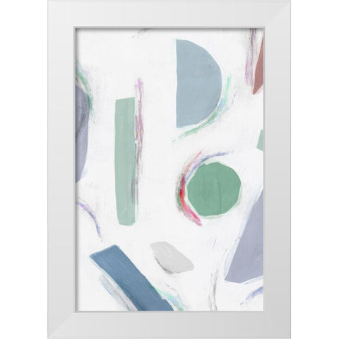 Terrazzo I  White Modern Wood Framed Art Print by Isabelle Z