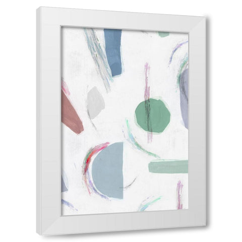 Terrazzo II  White Modern Wood Framed Art Print by Isabelle Z