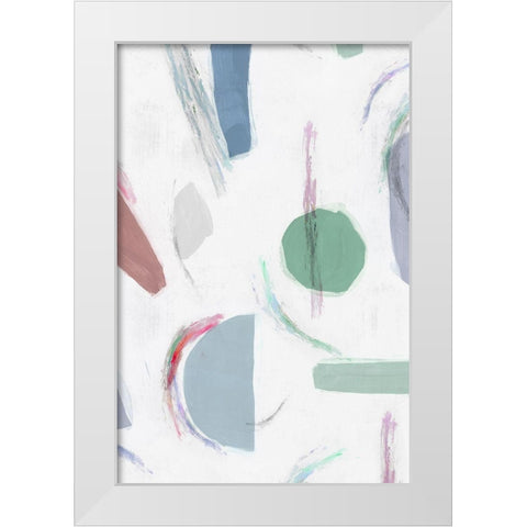 Terrazzo II  White Modern Wood Framed Art Print by Isabelle Z
