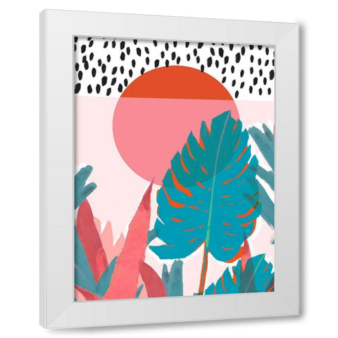 Miami Vice I  White Modern Wood Framed Art Print by Isabelle Z