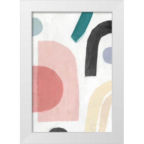 Sherbet I  White Modern Wood Framed Art Print by Isabelle Z