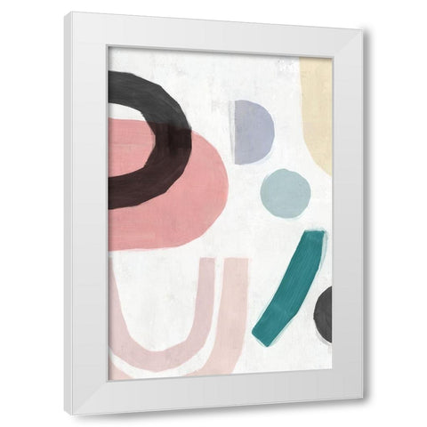 Sherbet II   White Modern Wood Framed Art Print by Isabelle Z