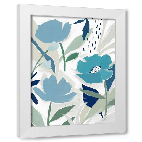 Song of the Wind I  White Modern Wood Framed Art Print by Isabelle Z
