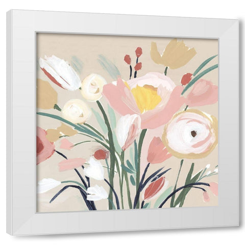 Josephine  White Modern Wood Framed Art Print by Isabelle Z