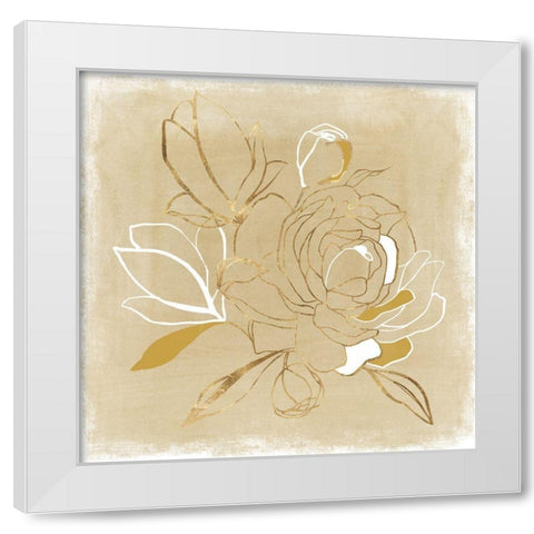 Camilla I  White Modern Wood Framed Art Print by Isabelle Z